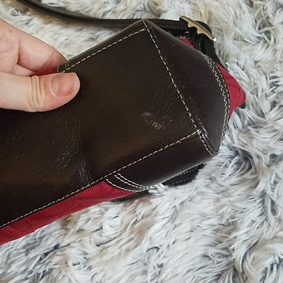 EUC Beautiful Red Coach Bag - Picture 4 of 8